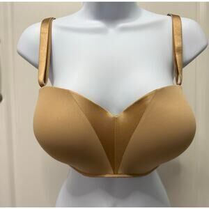SOMA STUNNING STARLET Strapless Push Up Bra Nude Beige 34G Multi Way